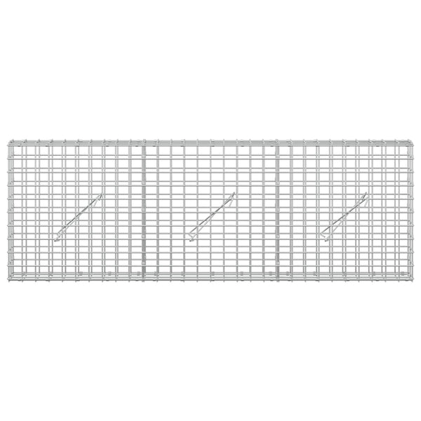 Gabioni, jossa 3,5 mm langat ja 5x5 cm verkko 150x10x50 cm