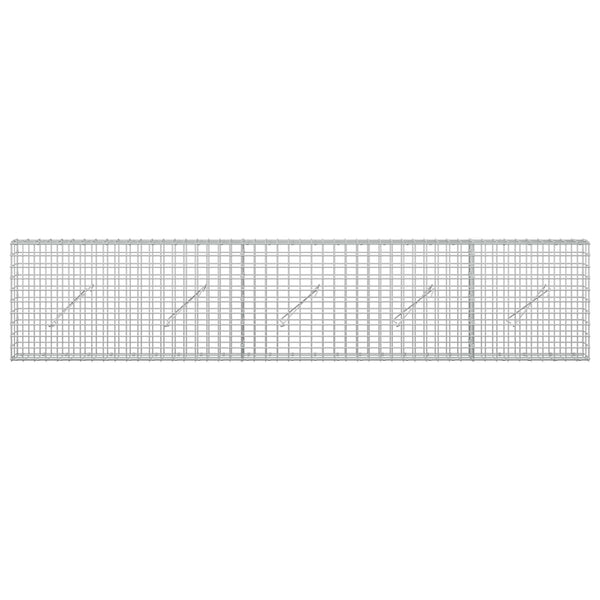 Gabioni, jossa 3,5 mm langat ja 5x5 cm verkko 250x10x50 cm