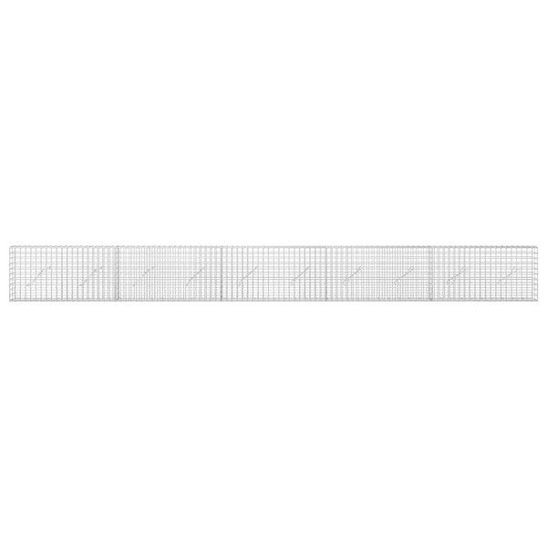 Gabioni, jossa 3,5 mm langat ja 5x5 cm verkko 500x10x50 cm