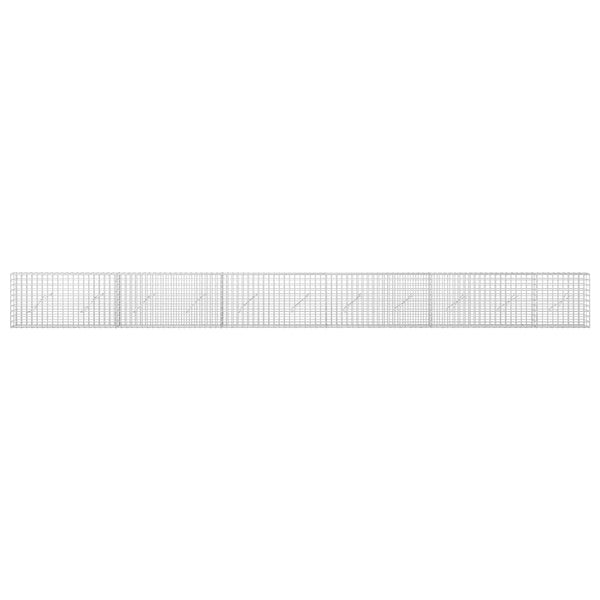 Gabioni, jossa 3,5 mm langat ja 5x5 cm verkko 550x10x50 cm