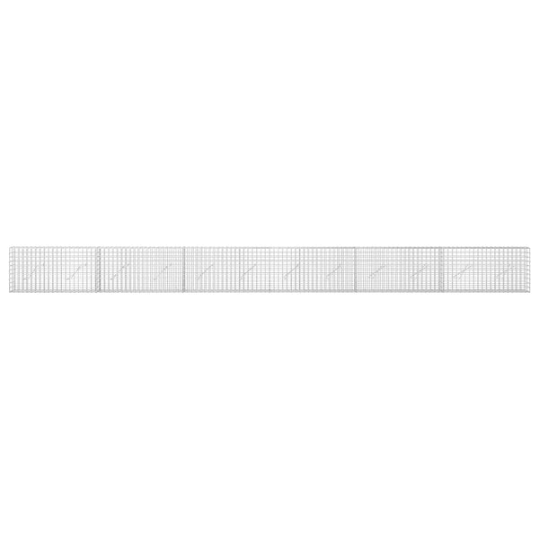Gabioni, jossa 3,5 mm langat ja 5x5 cm verkko 600x10x50 cm
