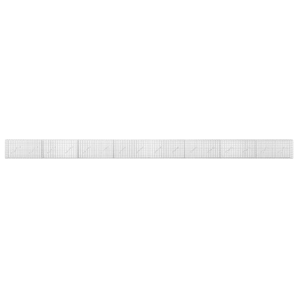 Gabioni, jossa 3,5 mm langat ja 5x5 cm verkko 800x10x50 cm