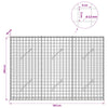 Gabioni, jossa 3,5 mm langat ja 5x5 cm verkko 150x10x100 cm