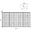 Gabioni, jossa 3,5 mm langat ja 5x5 cm verkko 200x10x100 cm