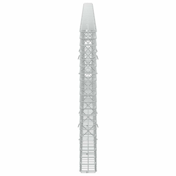 Gabioni, jossa 3,5 mm langat ja 5x5 cm verkko 450x10x100 cm