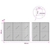 Gabioni, jossa 3,5 mm langat ja 5x5 cm verkko 550x10x100 cm