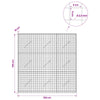 Gabioni, jossa 3,5 mm langat ja 5x5 cm verkko 150x10x150 cm