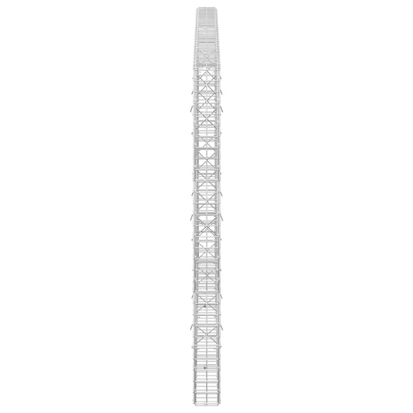 Gabioni, jossa 3,5 mm langat ja 5x5 cm verkko 250x10x150 cm