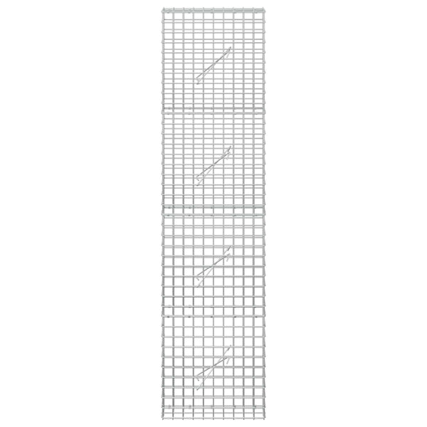 Gabioni, jossa 3,5 mm langat ja 5x5 cm verkko 50x10x200 cm