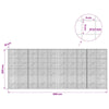Gabioni, jossa 3,5 mm langat ja 5x5 cm verkko 500x10x200 cm