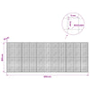 Gabioni, jossa 3,5 mm langat ja 5x5 cm verkko 550x10x200 cm