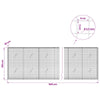 Gabioni, jossa 3,5 mm langat ja 5x5 cm verkko 500x20x100 cm