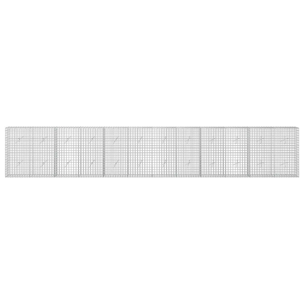 Gabioni, jossa 3,5 mm langat ja 5x5 cm verkko 600x20x100 cm