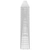 Gabioni, jossa 3,5 mm langat ja 5x5 cm verkko 600x20x100 cm