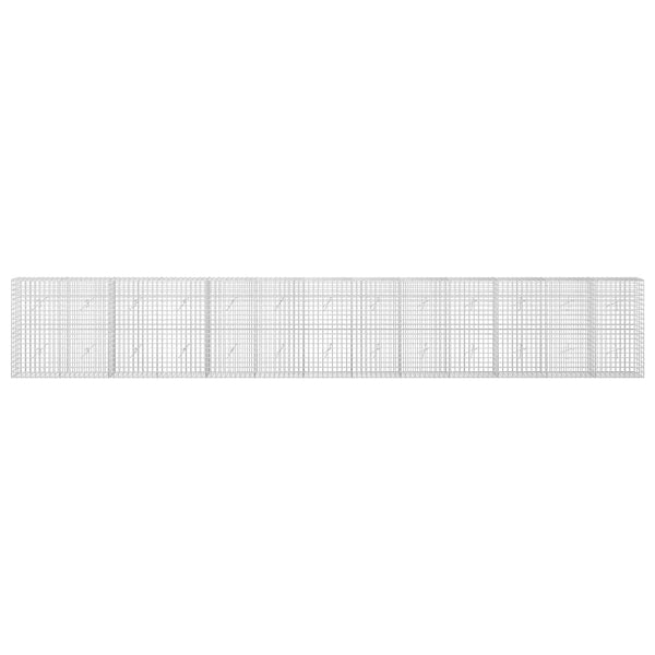 Gabioni, jossa 3,5 mm langat ja 5x5 cm verkko 650x20x100 cm
