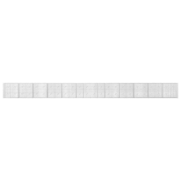 Gabioni, jossa 3,5 mm langat ja 5x5 cm verkko 1200x20x100 cm