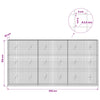 Gabioni, jossa 3,5 mm langat ja 5x5 cm verkko 300x20x150 cm
