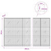 Gabioni, jossa 3,5 mm langat ja 5x5 cm verkko 850x20x150 cm