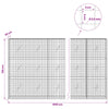 Gabioni, jossa 3,5 mm langat ja 5x5 cm verkko 1050x20x150 cm