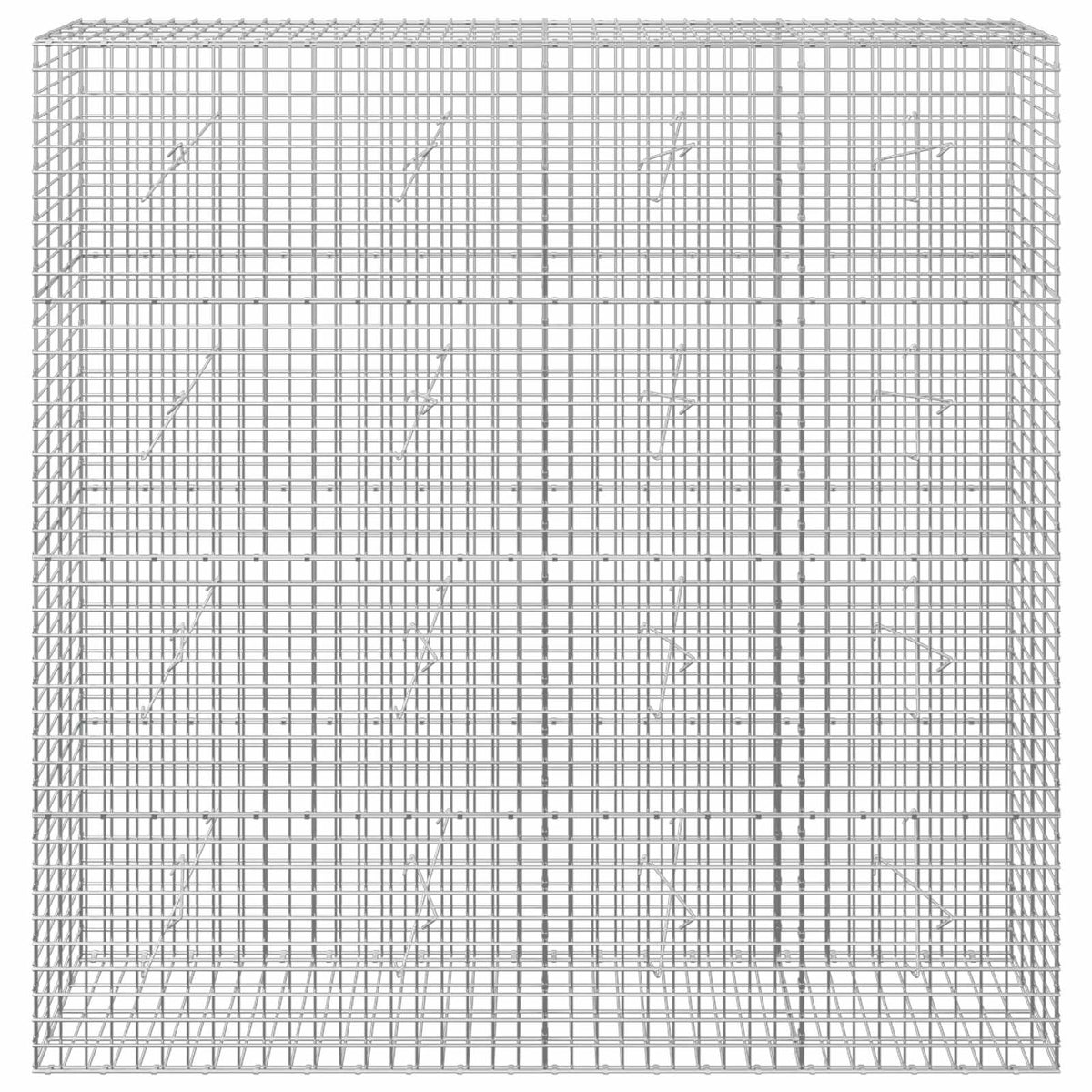 Gabioni, jossa 3,5 mm langat ja 5x5 cm verkko 200x20x200 cm
