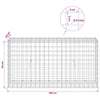 Gabioni, jossa 3,5 mm langat ja 5x5 cm verkko 100x30x50 cm
