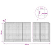 Gabioni, jossa 3,5 mm langat ja 5x5 cm verkko 450x30x100 cm
