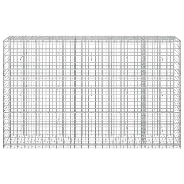 Gabioni, jossa 3,5 mm langat ja 5x5 cm verkko 250x30x150 cm