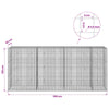 Gabioni, jossa 3,5 mm langat ja 5x5 cm verkko 350x30x150 cm