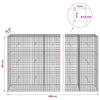 Gabioni, jossa 3,5 mm langat ja 5x5 cm verkko 650x30x150 cm