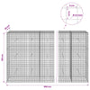 Gabioni, jossa 3,5 mm langat ja 5x5 cm verkko 950x30x150 cm