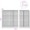 Gabioni, jossa 3,5 mm langat ja 5x5 cm verkko 1050x30x150 cm