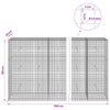 Gabioni, jossa 3,5 mm langat ja 5x5 cm verkko 1150x30x150 cm