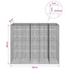 Gabioni, jossa 3,5 mm langat ja 5x5 cm verkko 250x30x200 cm