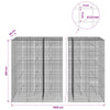 Gabioni, jossa 3,5 mm langat ja 5x5 cm verkko 1000x30x200 cm