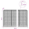 Gabioni, jossa 3,5 mm langat ja 5x5 cm verkko 1100x30x200 cm