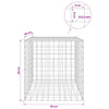 Gabioni, jossa 3,5 mm langat ja 5x5 cm verkko 50x50x50 cm