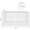 Gabioni, jossa 3,5 mm langat ja 5x5 cm verkko 100x50x50 cm
