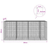 Gabioni, jossa 3,5 mm langat ja 5x5 cm verkko 350x50x150 cm