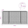 Gabioni, jossa 3,5 mm langat ja 5x5 cm verkko 400x50x200 cm