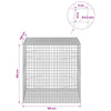 Gabioni, jossa 3,5 mm langat ja 5x5 cm verkko 100x100x100 cm