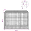 Gabioni, jossa 3,5 mm langat ja 5x5 cm verkko 150x100x100 cm