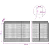 Gabioni, jossa 3,5 mm langat ja 5x5 cm verkko 550x100x100 cm