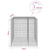 Gabioni, jossa 3,5 mm langat ja 5x5 cm verkko 150x100x150 cm