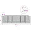 Gabioni, jossa 3,5 mm langat ja 5x5 cm verkko 600x100x150 cm