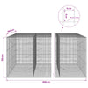 Gabioni, jossa 3,5 mm langat ja 5x5 cm verkko 800x100x150 cm