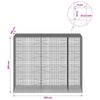 Gabioni, jossa 3,5 mm langat ja 5x5 cm verkko 250x100x200 cm