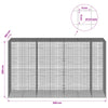 Gabioni, jossa 3,5 mm langat ja 5x5 cm verkko 350x100x200 cm