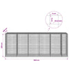 Gabioni, jossa 3,5 mm langat ja 5x5 cm verkko 550x100x200 cm