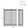 Gabioni, jossa 3,5 mm langat ja 5x5 cm verkko 850x100x200 cm
