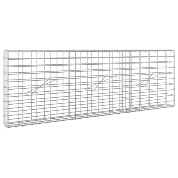 Gabion 3,5 mm Langasta ja 5x10 cm Verkkosta 150x10x50 cm